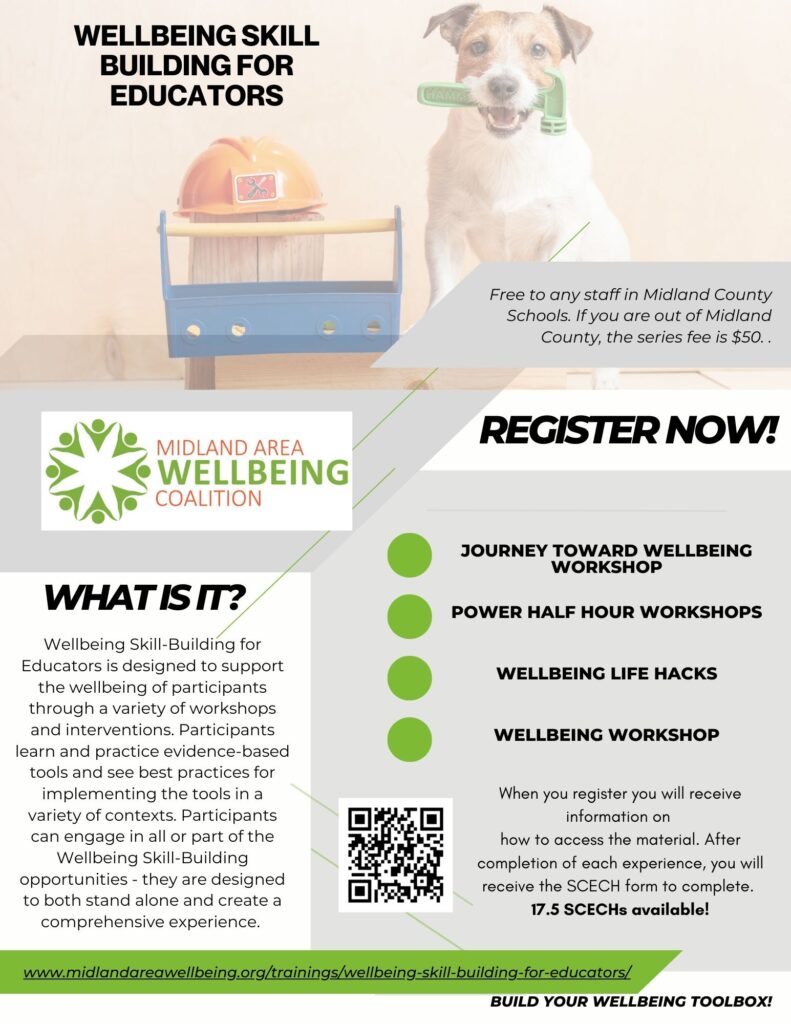 Wellbeing Skill Building for Educators from the Midland Area Wellbeing Coalition