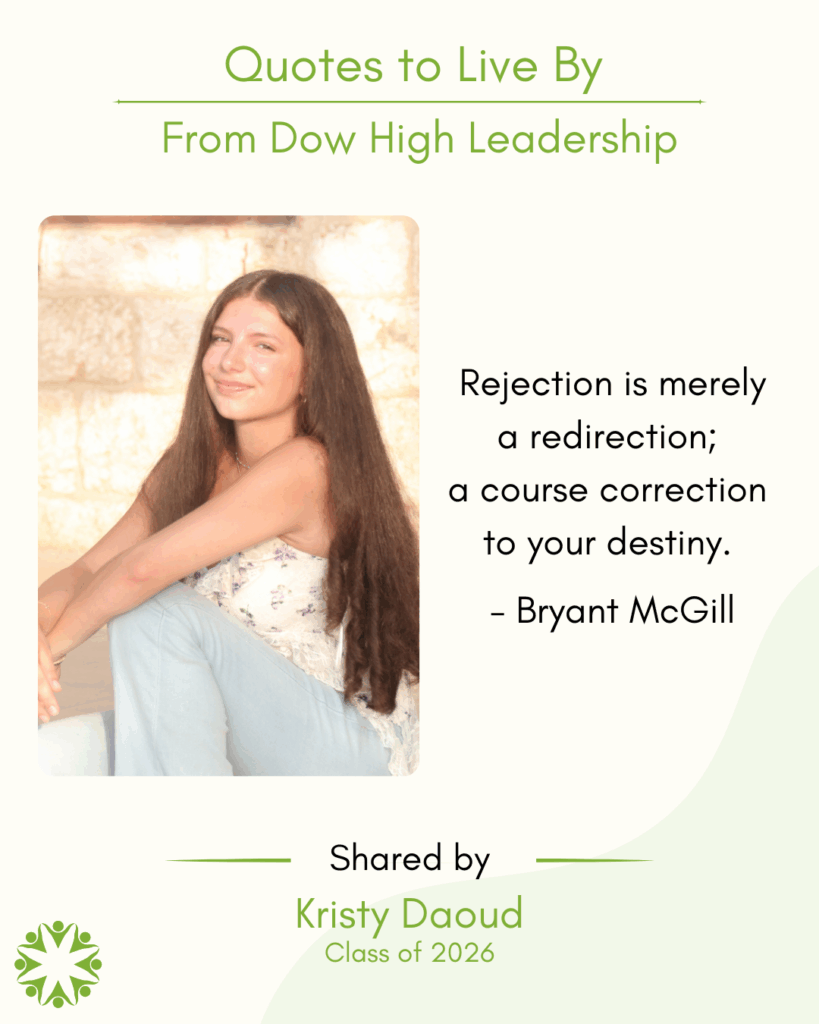 Kristy Daoud shares a Quote to Live By from the Midland Area Wellbeing Coalition.