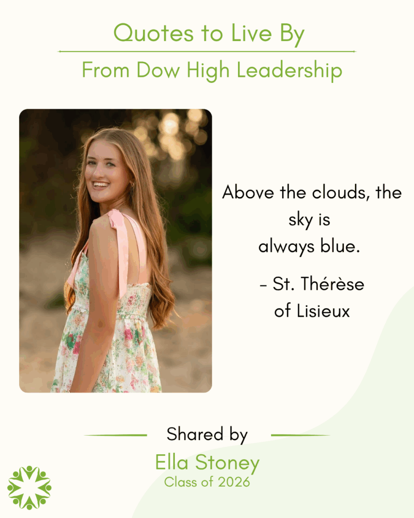 Ella Stoney shares a Quote to Live By from the Midland Area Wellbeing Coalition.